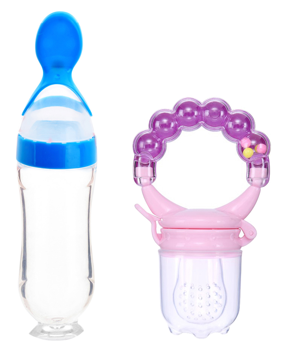 DOMENICO Fruit And Food Rattle Nibbler & Feeder - Blue-picture-34