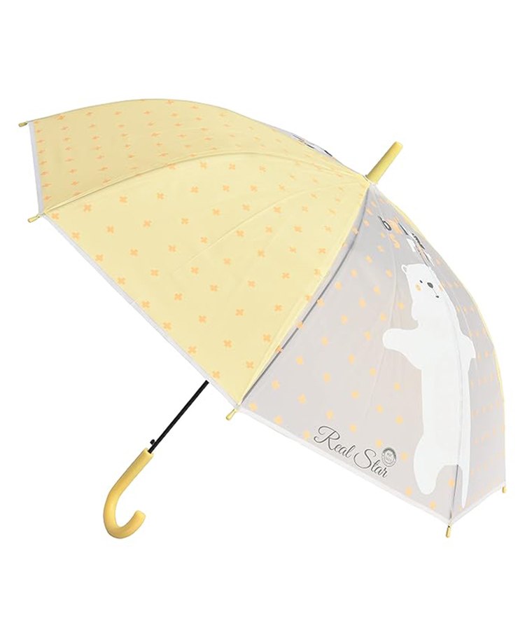 CHAATEWALA Star & Bear Detailed PVC Windproof Umbrella - Peach & Blue-picture-14