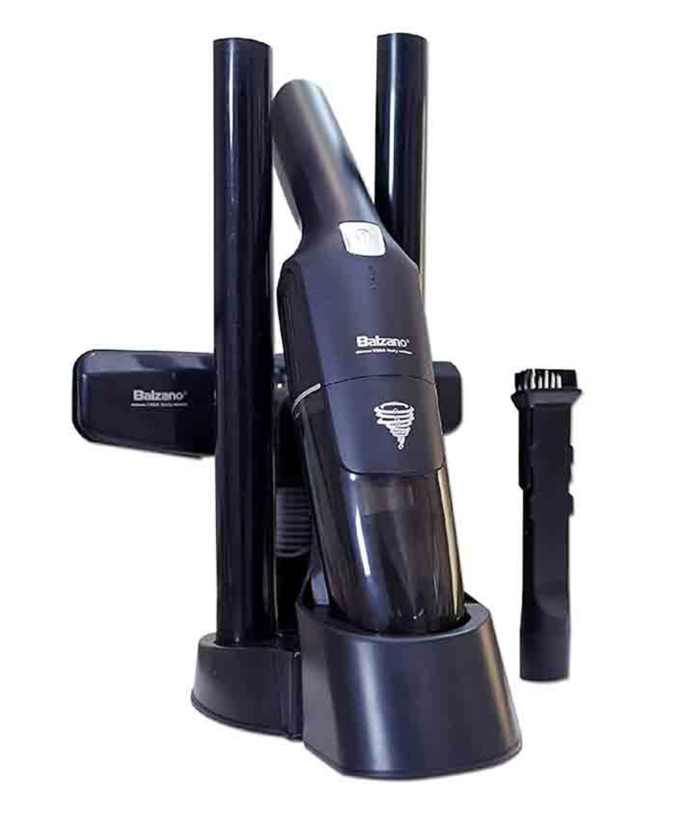 Balzano Tornado Cordless Vacuum Cleaner, Vacuum Cleaner for Home, 2-in-1 Portable Car Vacuum Cleaner, Multi-Purpose & Ultra Lightweight, Powerful Suction to Clean in One-Go, Extra Long Battery (Black)