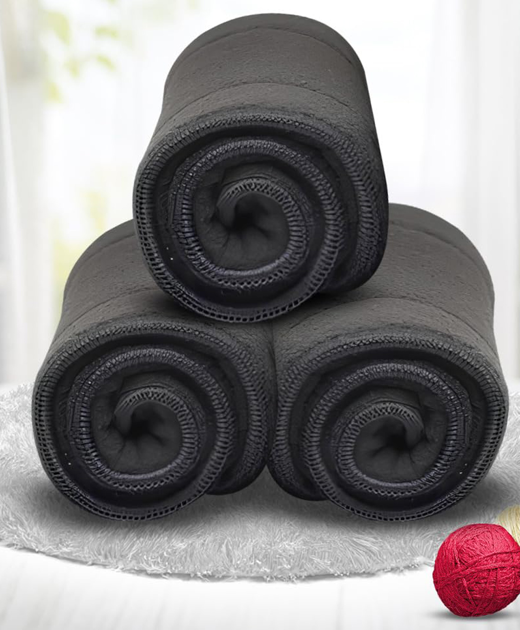 Sparkle Joy Reusable Diaper Insert Pack of 3 - Black-image-34