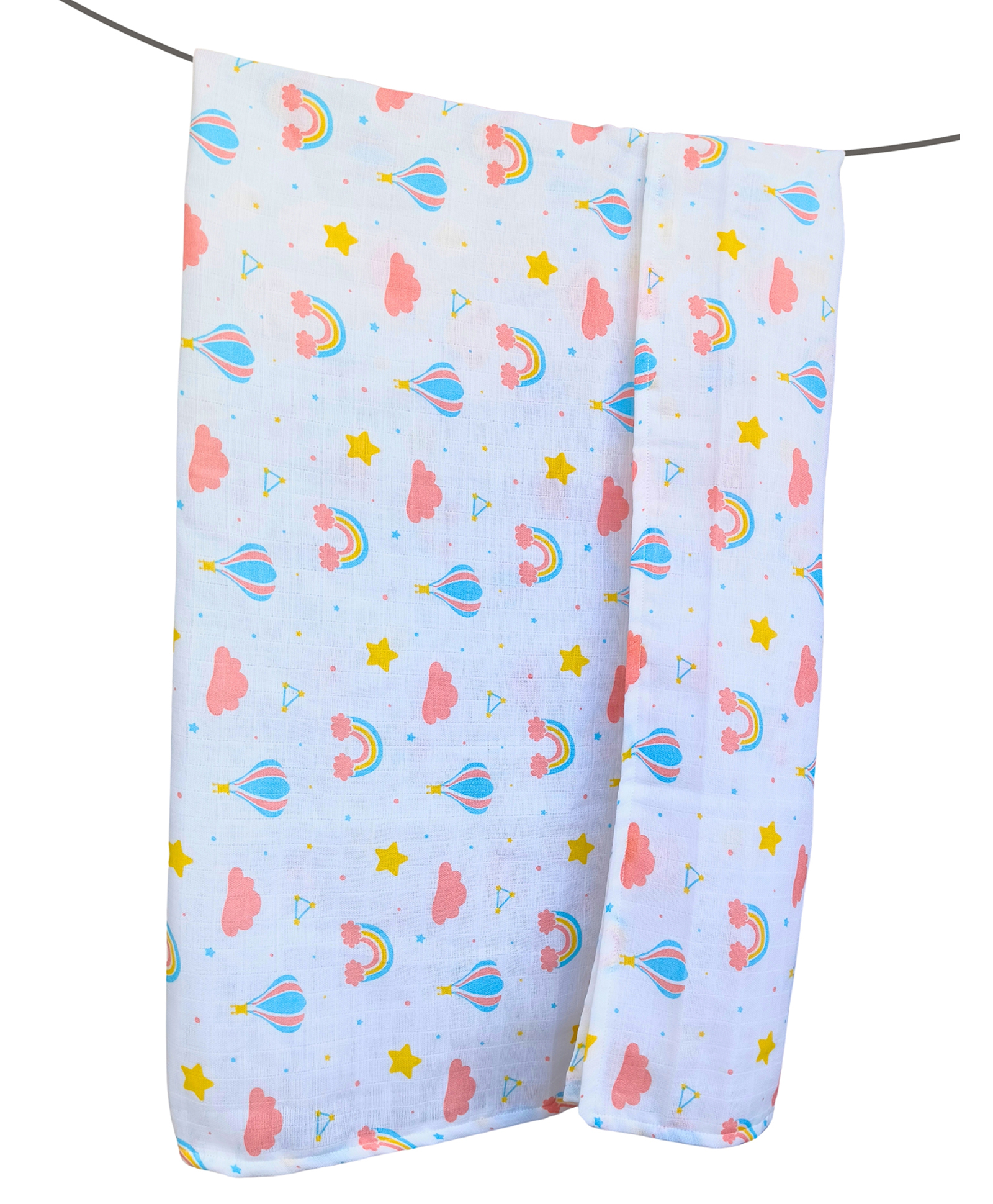 Outfit Collections 100% Organic Cotton Muslin Bath Towel pack of 1- Multicolor