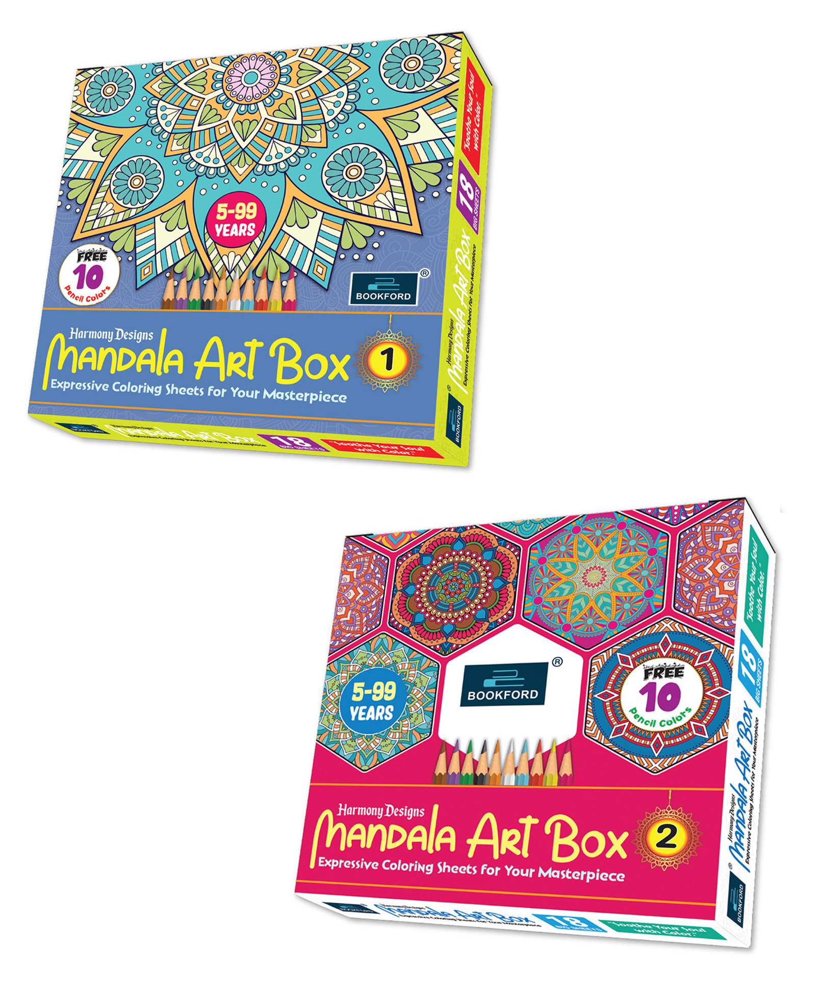 Harmony Designs Mandala Art Box  (Set Of 2 Box) 1 & 2-image-26