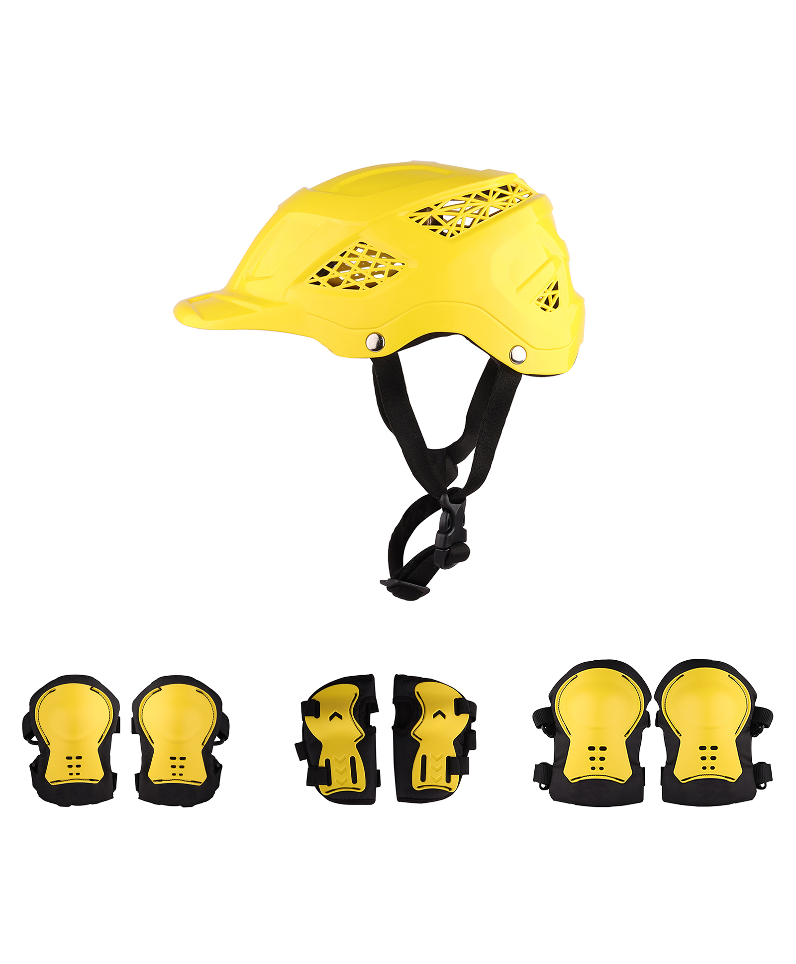 Steelbird Skating / Cycling Helmet along with Protector- Yellow-XS-image-11