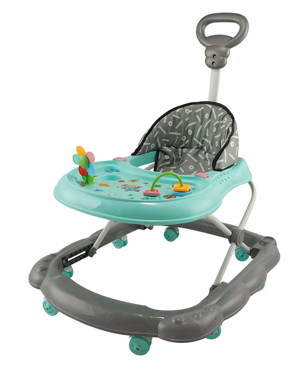 JoyRide Kidzoo BabyGo Walker Compact Foldable Activity Walker with Adjustable Height & Parental Handle for Boys|Girls  - Green-picture-20