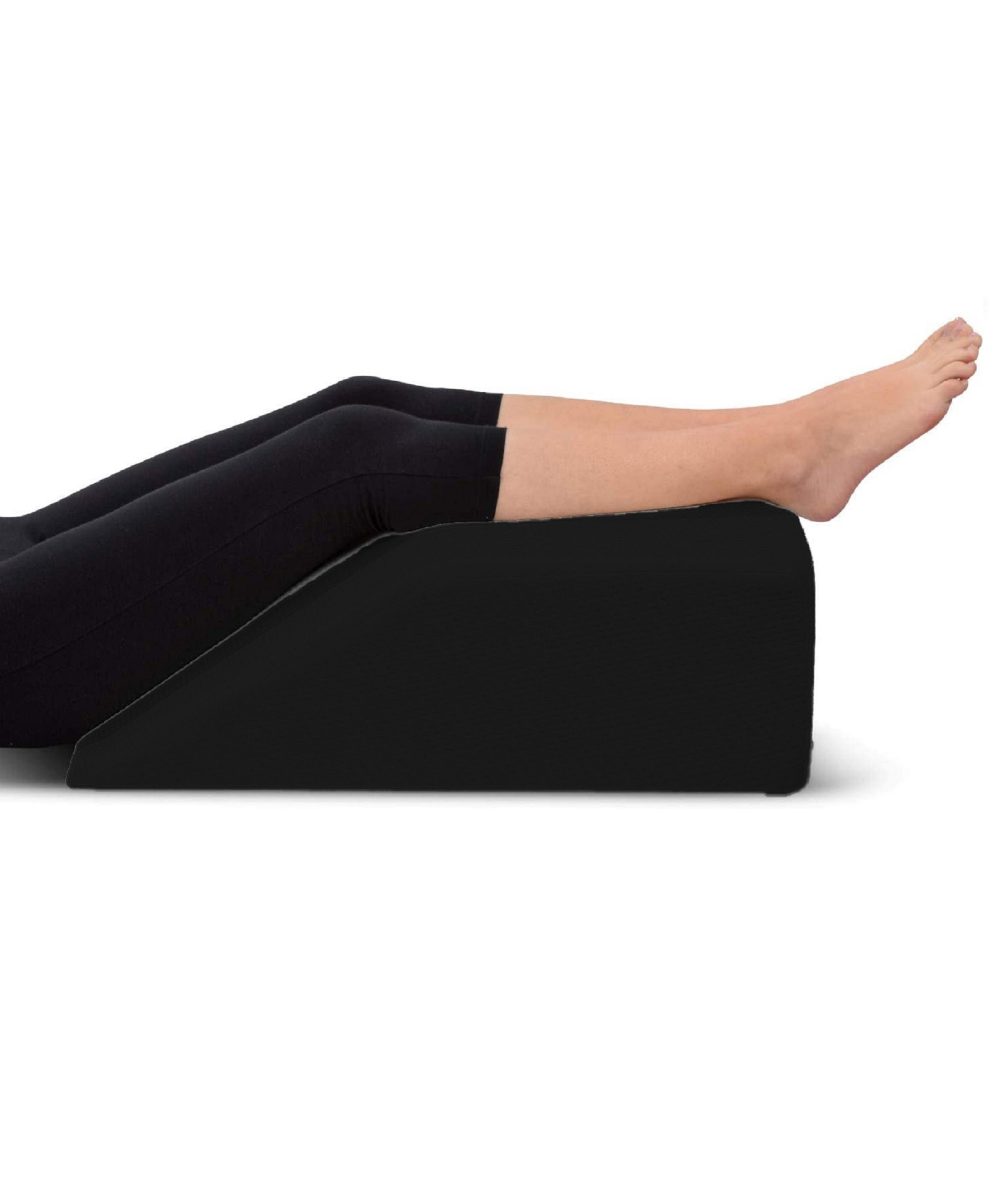 PumPum leg elevation pillow high density leg rest foam wedge- Black-image-29