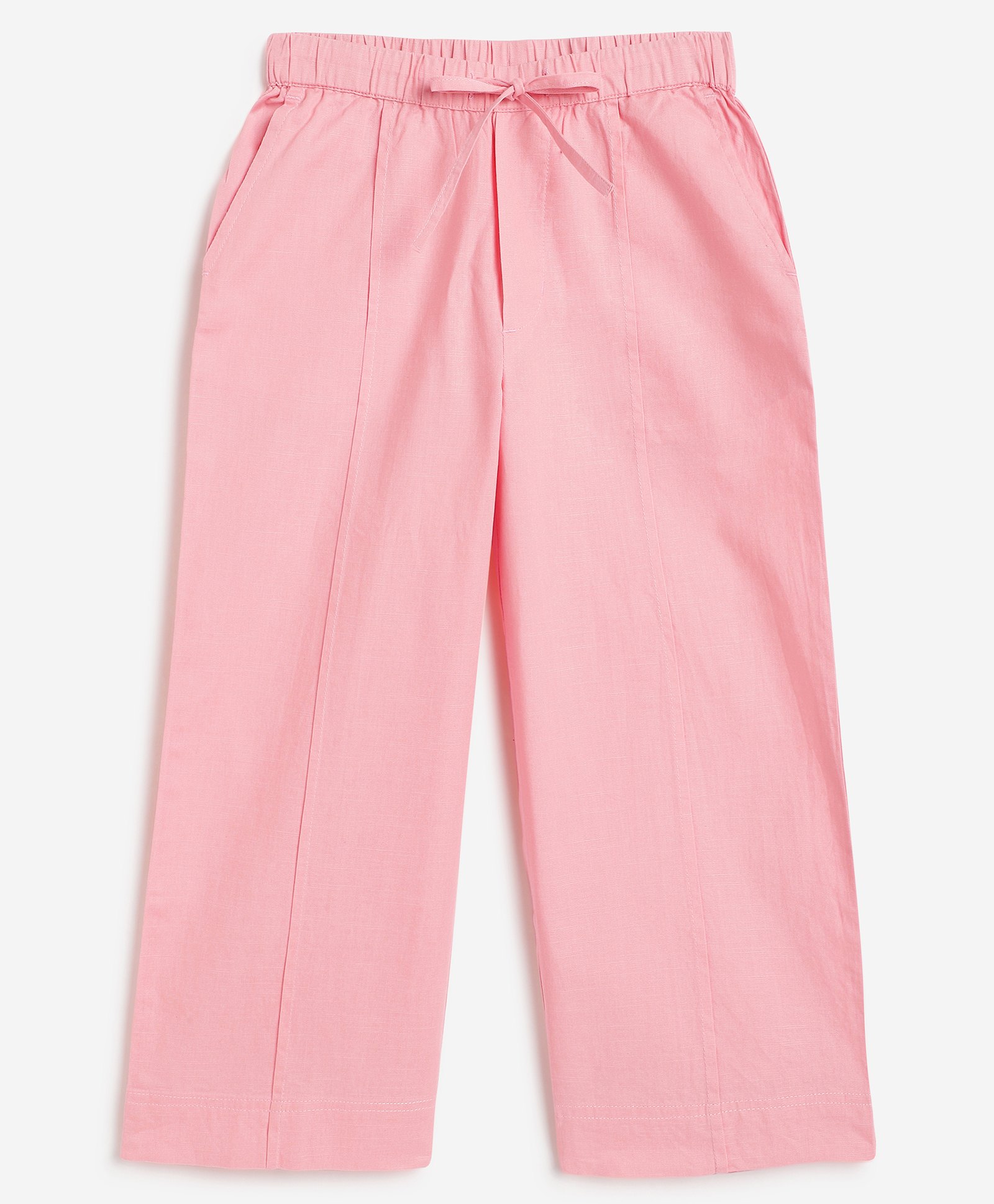 Campana 100% Cotton Solid Trousers - Pink-picture-28