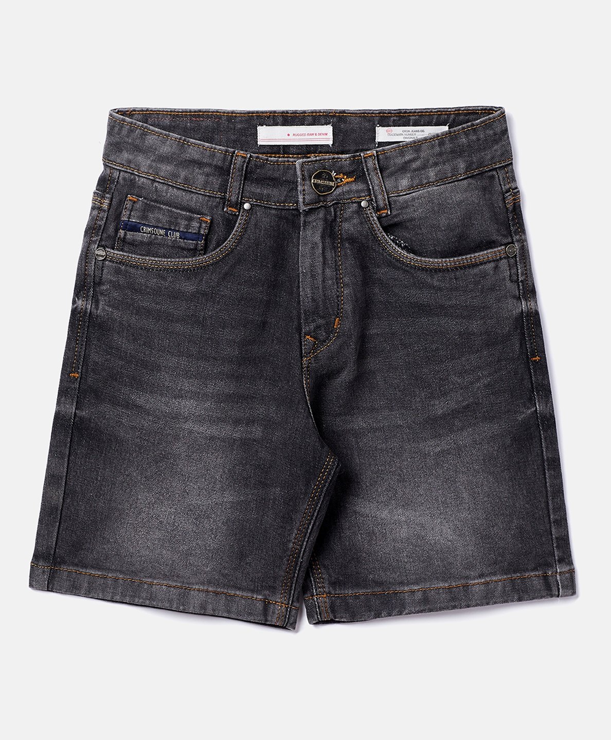 CRIMSOUNE CLUB Mild Washed Shorts - Grey-picture-16