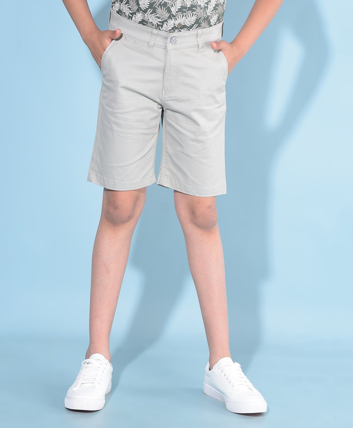 CRIMSOUNE CLUB Solid Shorts - Green-picture-34