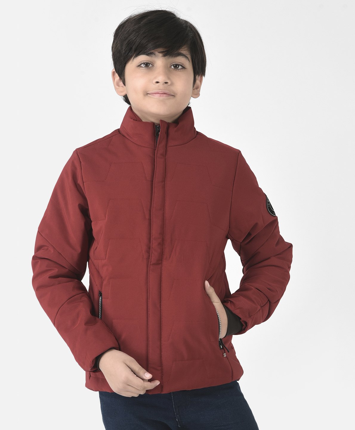 CRIMSOUNE CLUB Full Sleeves Solid Jacket - Maroon-image-24