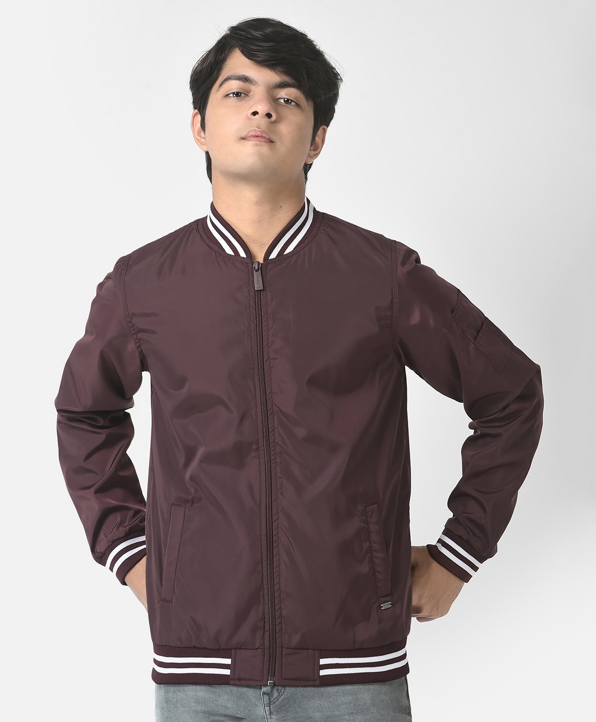 CRIMSOUNE CLUB Full Sleeves Solid  Jacket - Purple-picture-28