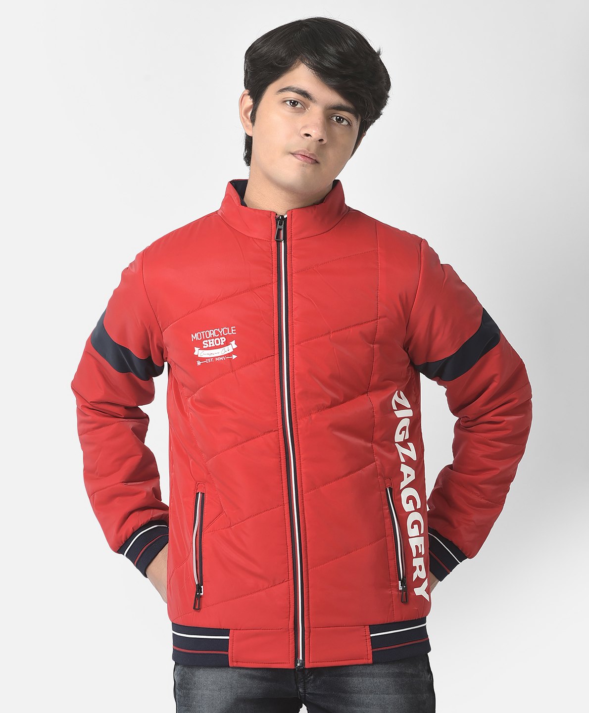 CRIMSOUNE CLUB Full Sleeves Text Printed Jacket - Red-image-22