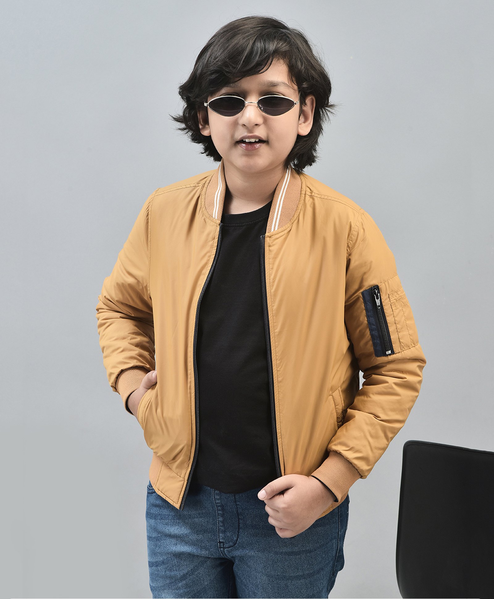 CRIMSOUNE CLUB Full Sleeves Solid Jacket - Yellow-picture-35