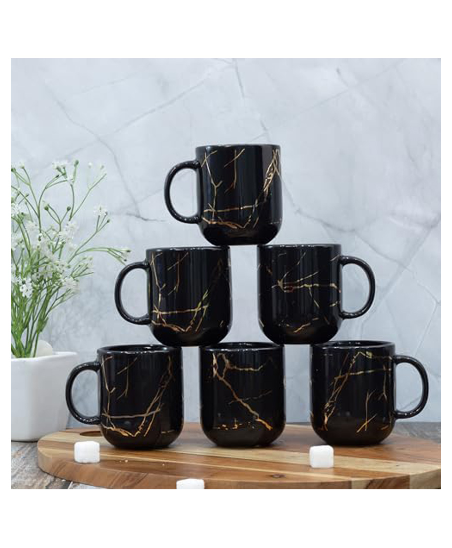 Femora Ceramic Coffee Mug, Marble Gold Print Tea Cups-image-10