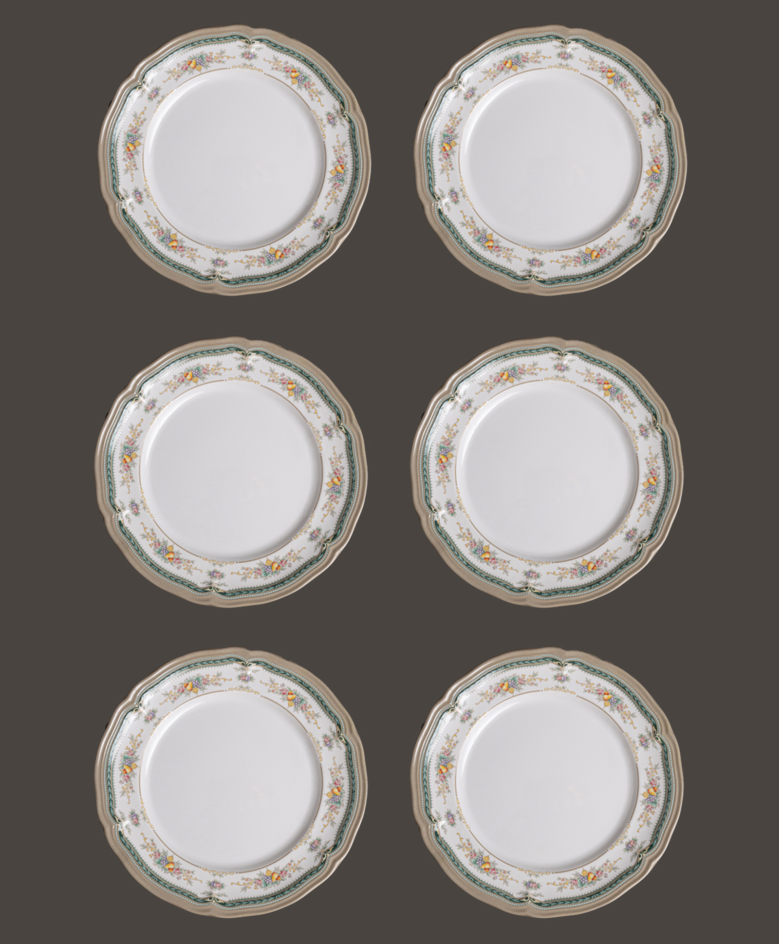 Superware Melamine Quarter Plate 8 inches-Garden Hill (Set of 6)-image-35