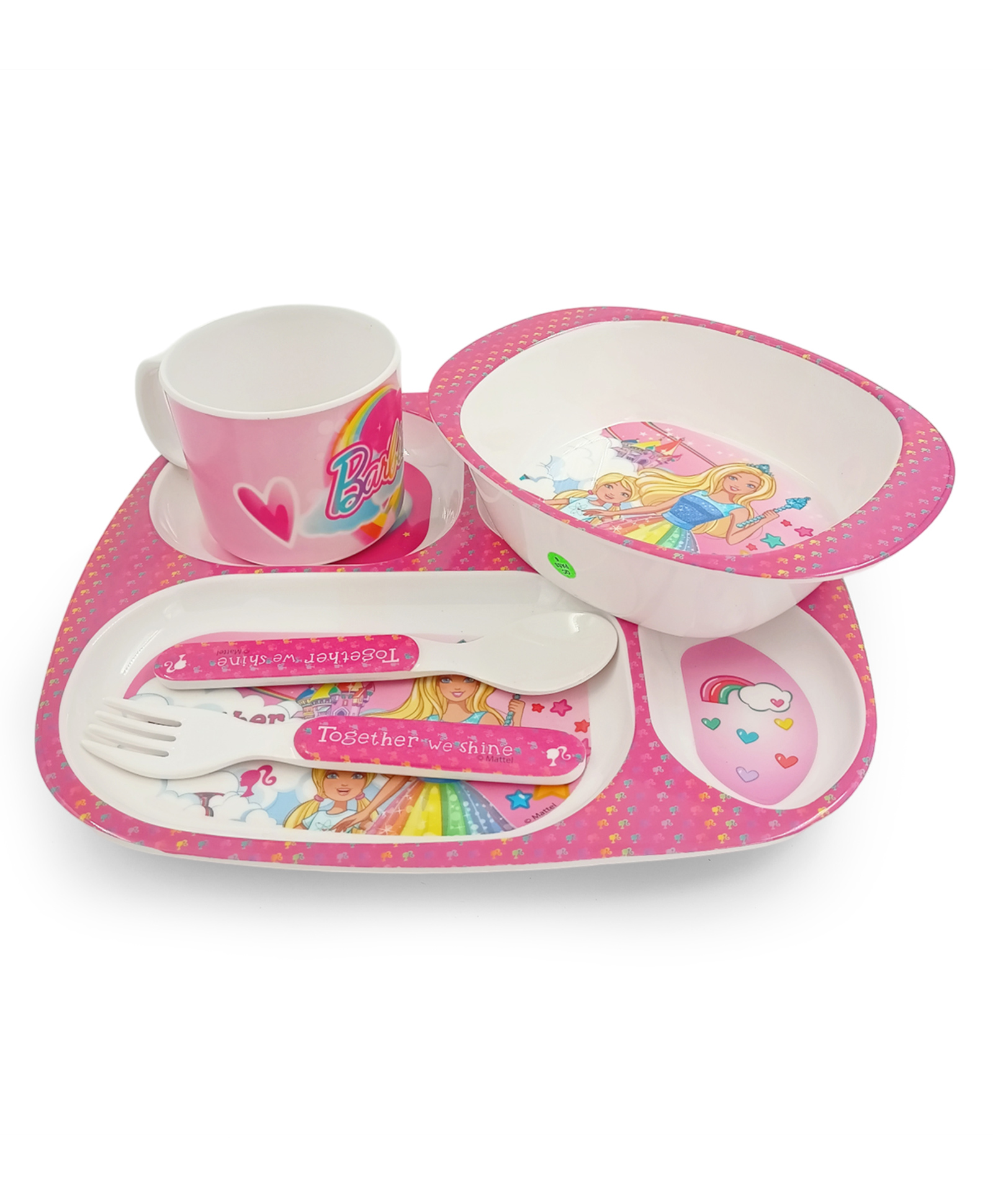Superware Melamine Kids  Dinner Set- Barbie-Shine  ( Set of 5 )-picture-49