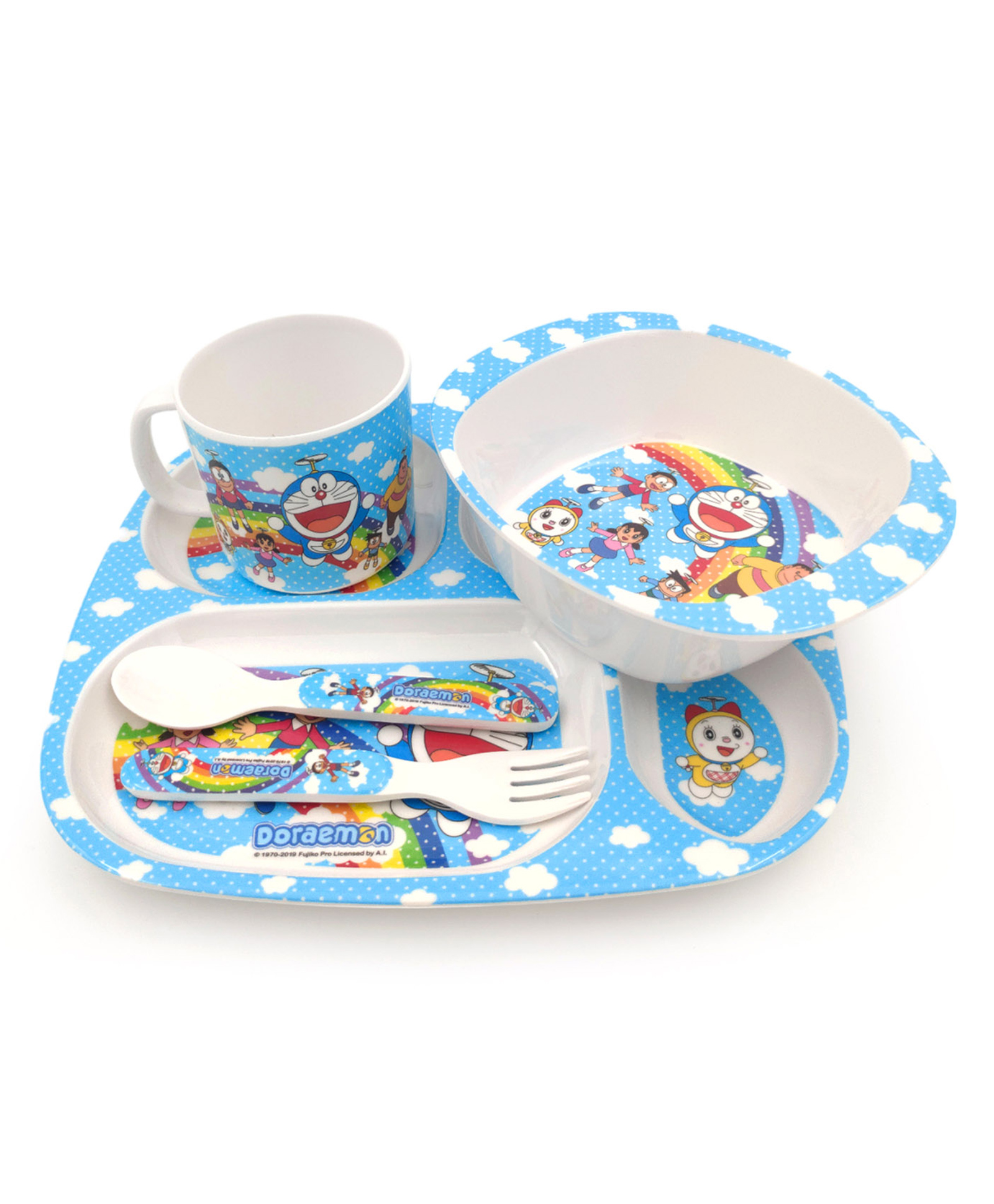 Superware Melamine Kids Dinner Set- Doraemon-Rainbow ( Set of 5 )-picture-25