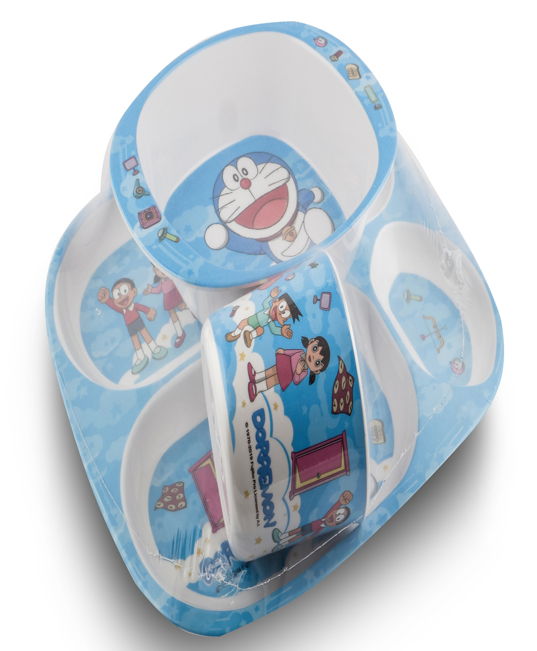 Superware Melamine Kids Dinner Set - Doraemon-Sky ( Set of 3 )-picture-29