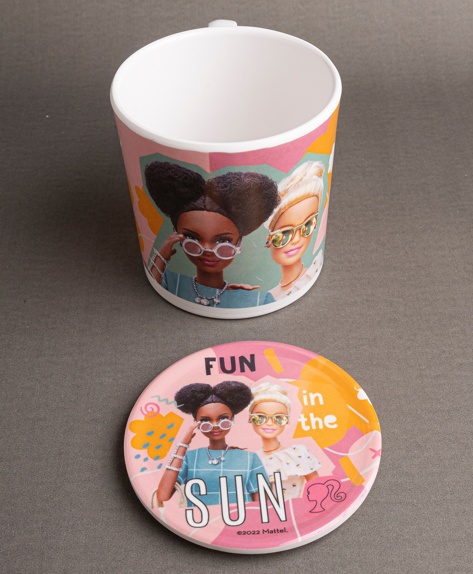 Superware Melamine  Kids Milk Mug  3.5 Inches -Barbie Fun in the Sun-image-18