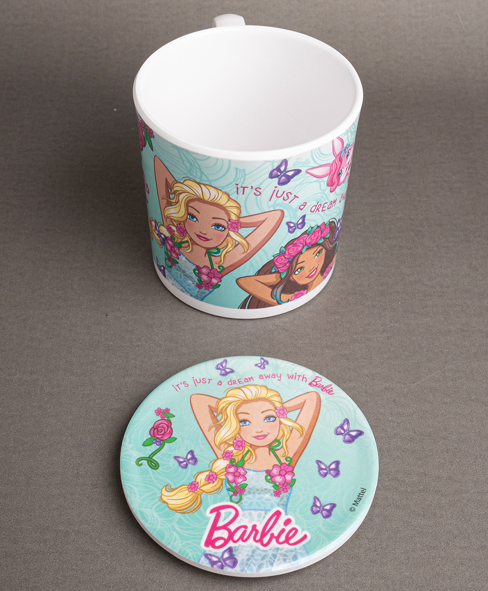 Superware Melamine  Kids Milk Mug  3.5 Inches -Barbie Butterfly-picture-47