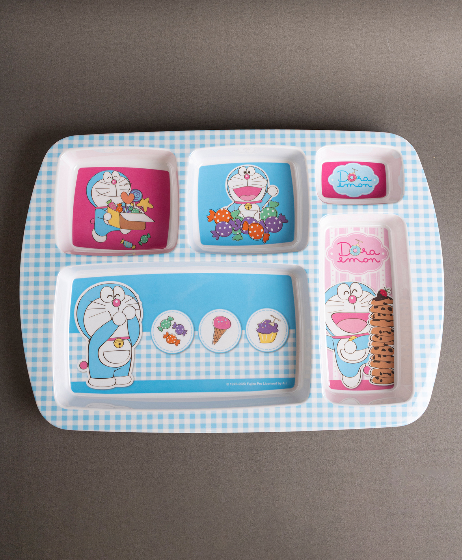Superware Melamine Kids  5 Section Plate -Doraemon Sweet-picture-13