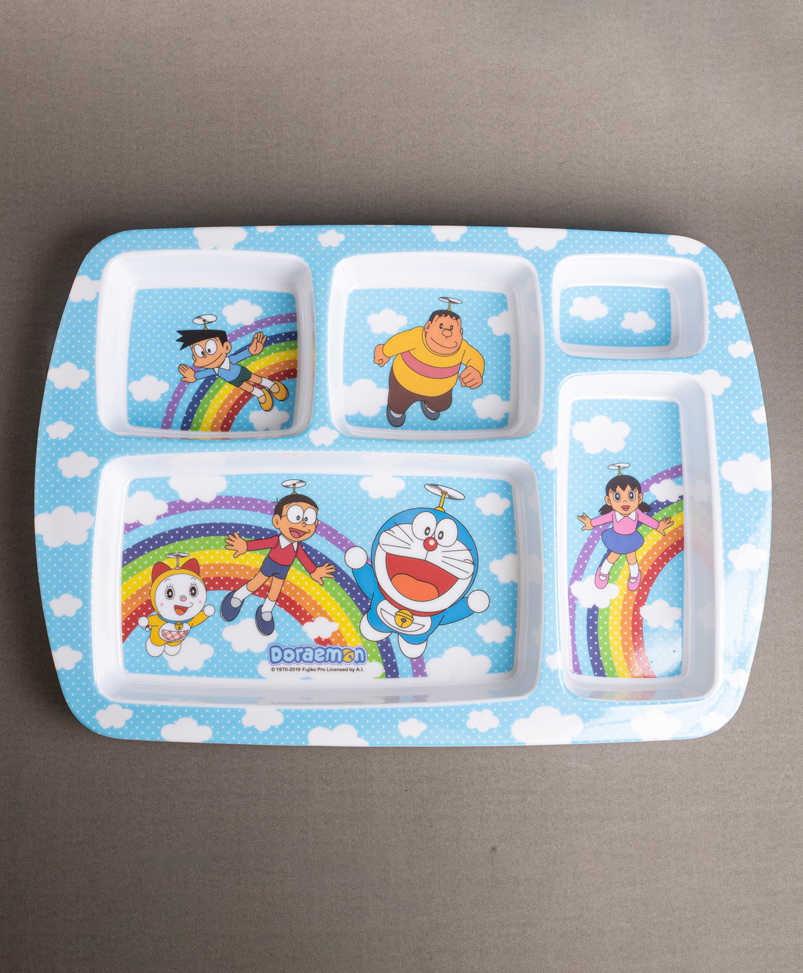 Superware Melamine Kids  5 Section Plate -Doraemon Rainbow-picture-20