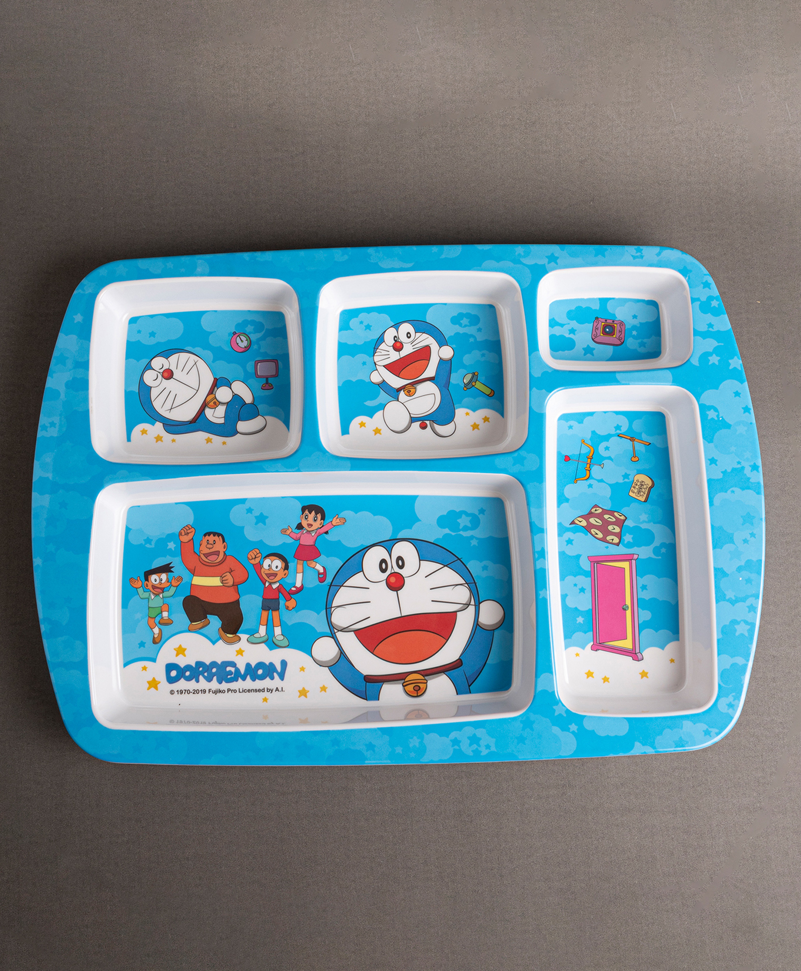 Superware Melamine Kids  5 Section Plate -Doraemon Sky-picture-12