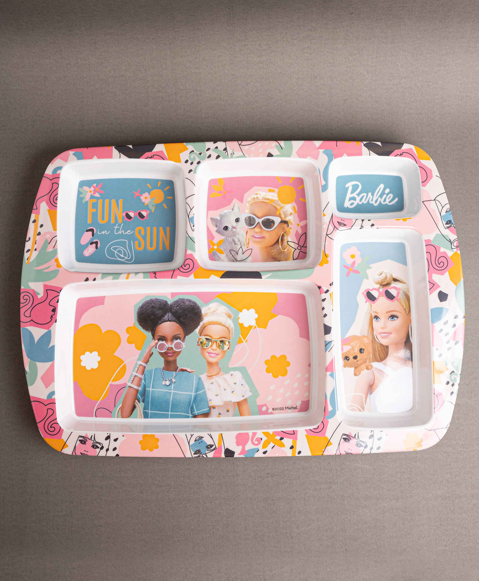 Superware Melamine Kids  5 Section Plate - Barbie Butterfly-picture-36
