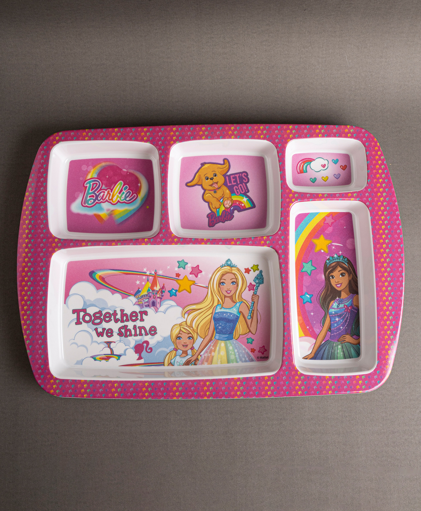 Superware Melamine Kids  5 Section Plate - Barbie Shine-picture-35