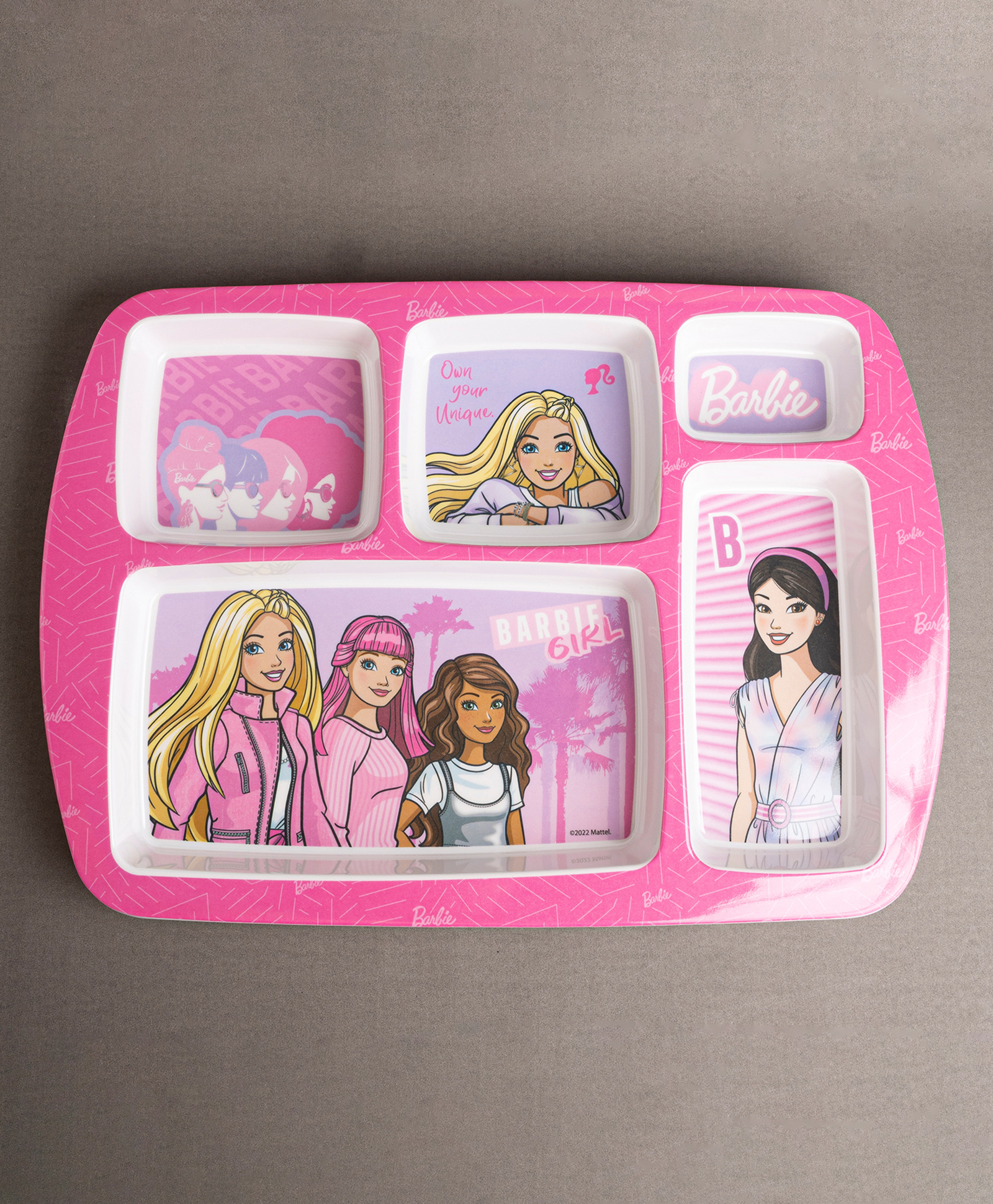 Superware Melamine Kids  5 Section Plate - Barbie Wispy Forest-image-46