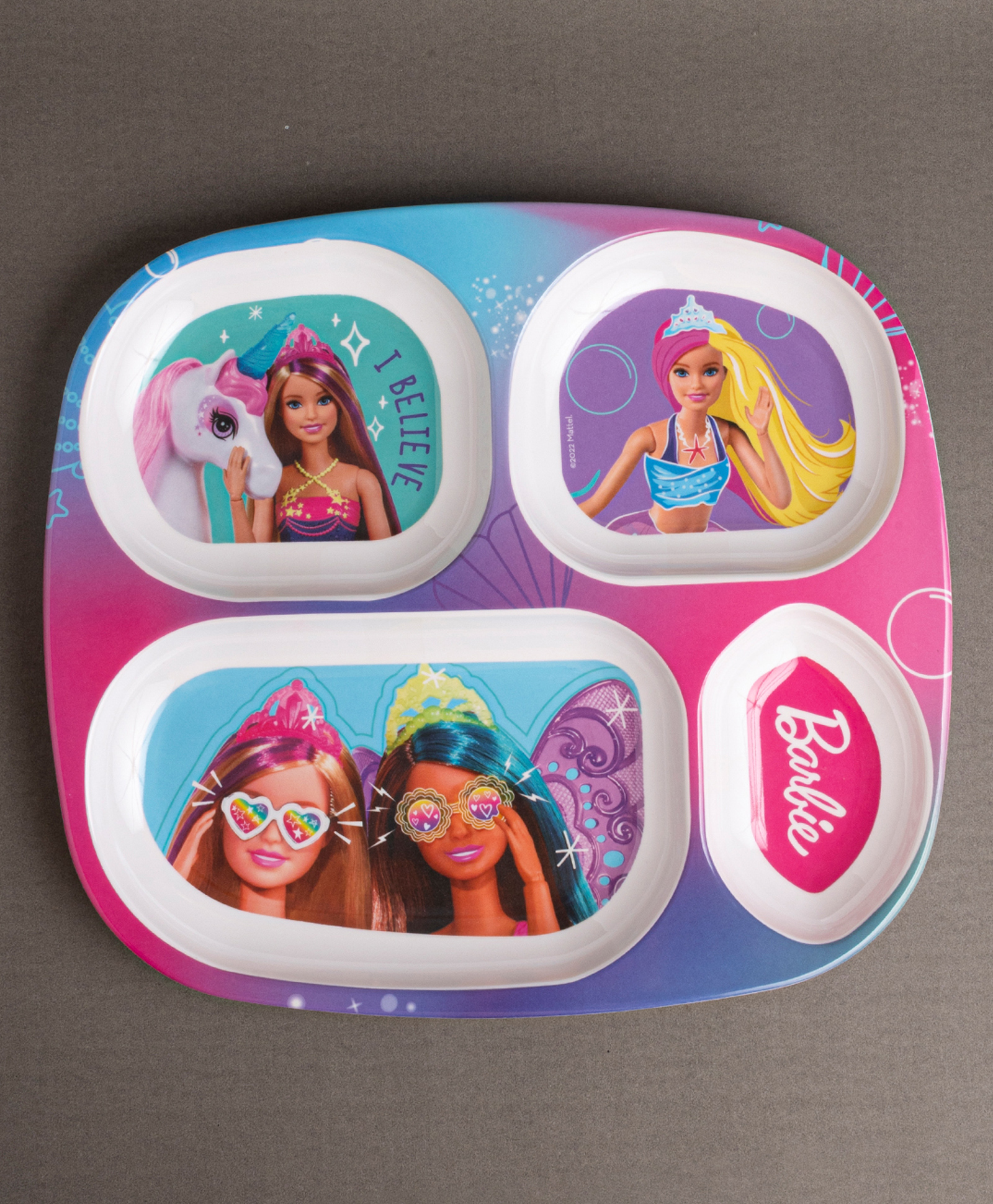 Superware Melamine  4 Section Plate - Barbie Angle-picture-29