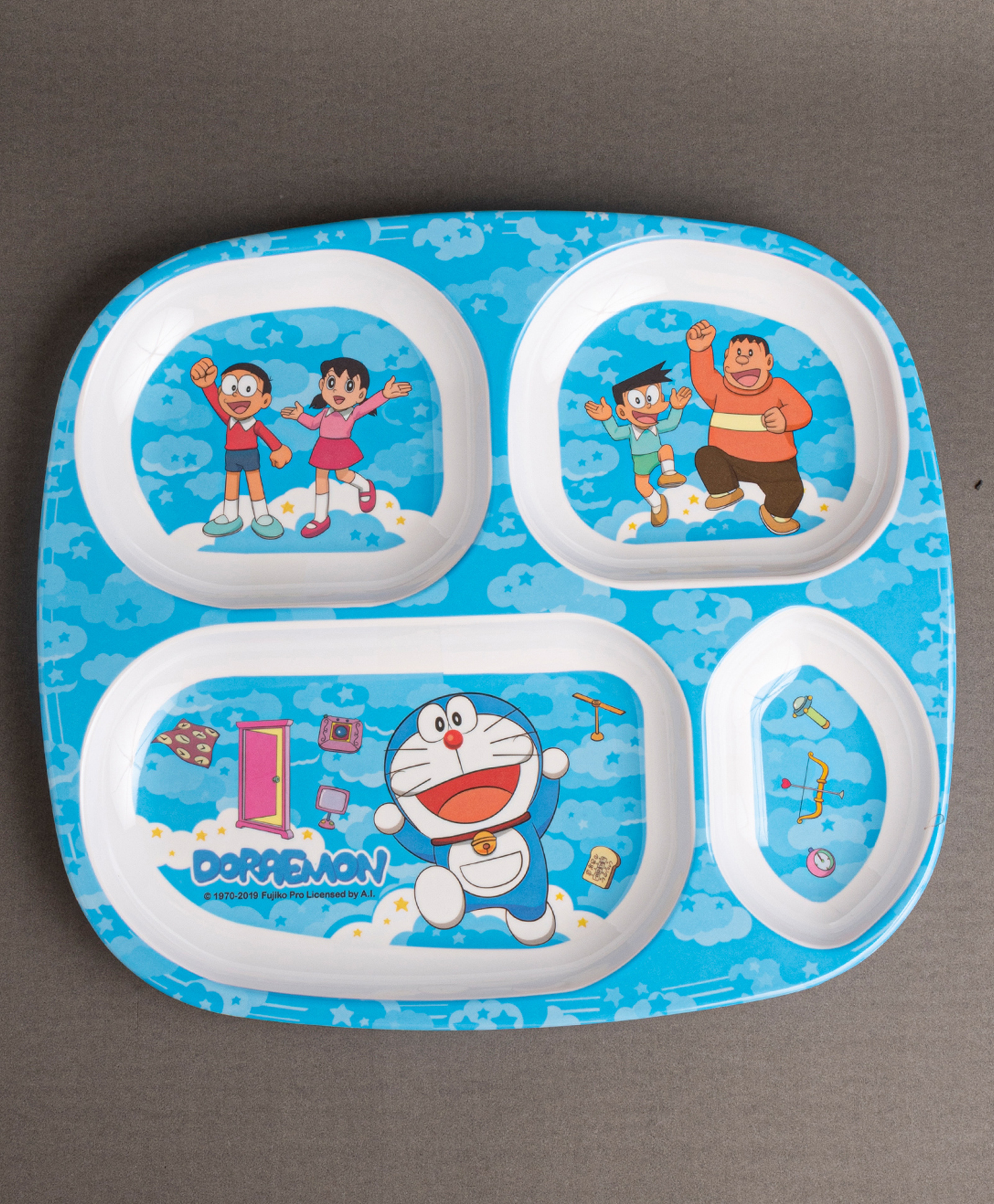 Superware Melamine  4 Section Plate - Doraemon Sky-picture-16