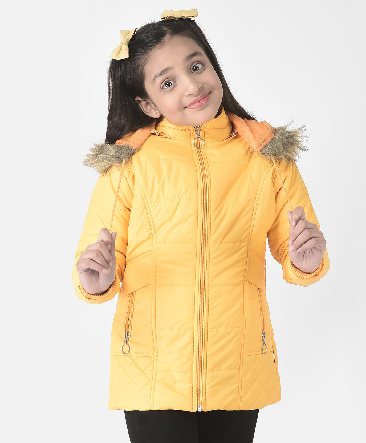 CRIMSOUNE CLUB Full Sleeves Solid Jacket - Mustard-image-15