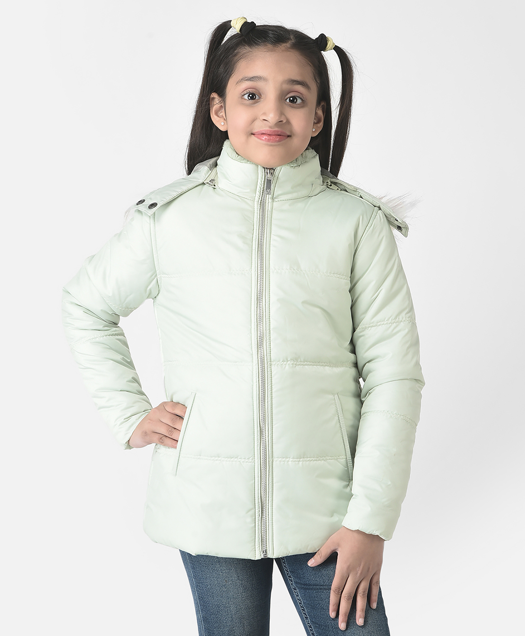 CRIMSOUNE CLUB Full Sleeves Solid Hooded Jacket -  Green-picture-26