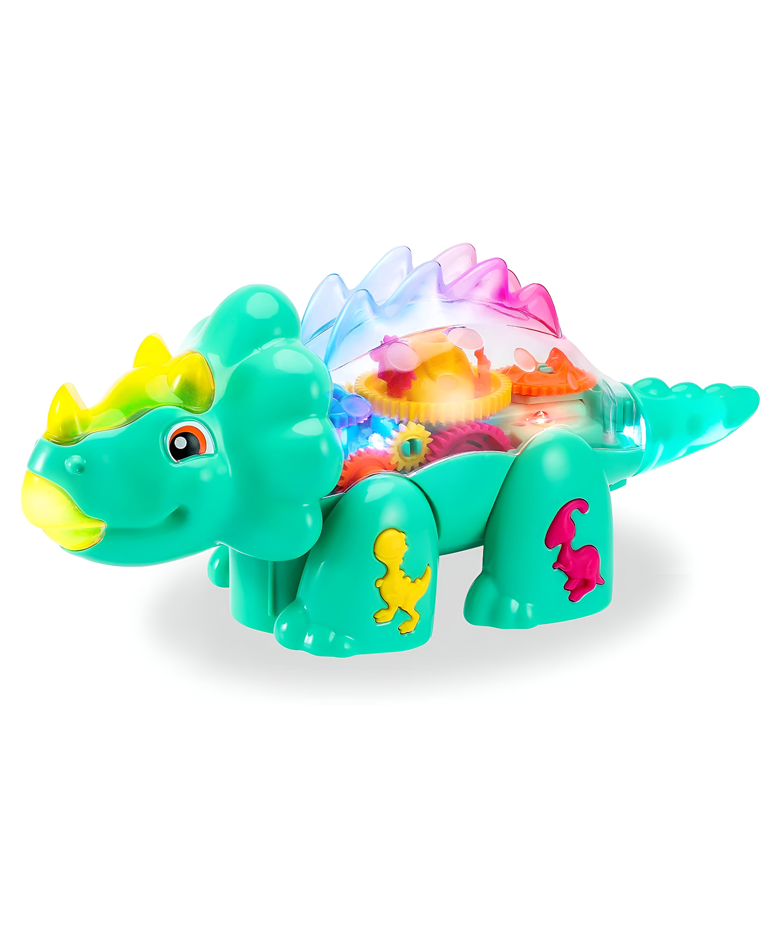 NEGOCIO DINO TOYS Dinosaur Toys for Kids, Electric Triceratops Toys with Light & Music, Educational Toys-PACK OF 1 - COLOR MAY VARY-image-44