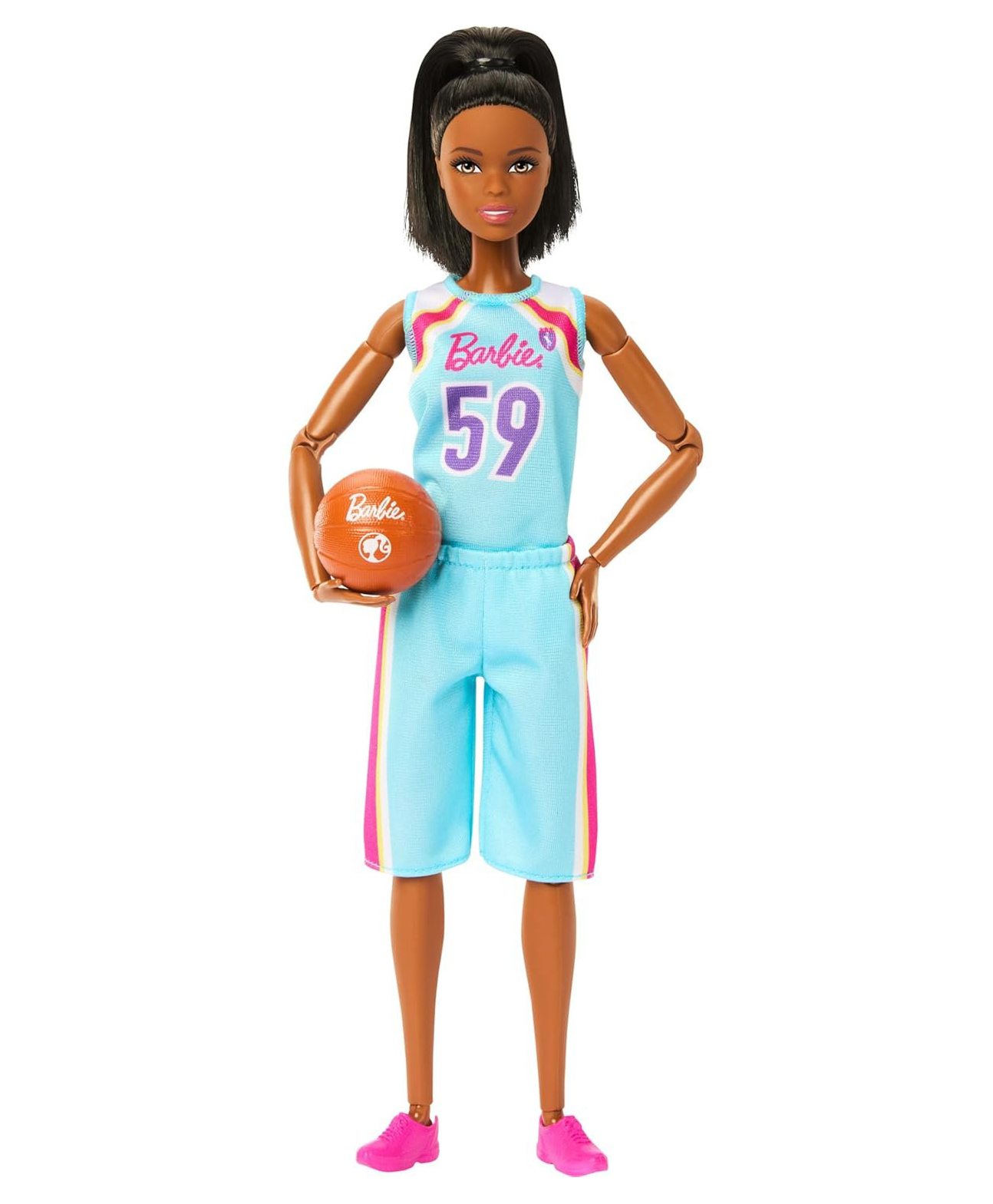 Barbie Made to Move Fashion Doll Blue - Height 27 cm-picture-27