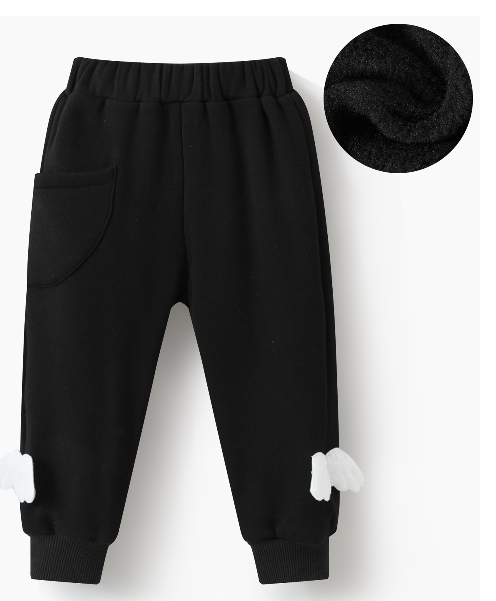Kookie Kids Full Length Solid Lounge Pant - Black-picture-16