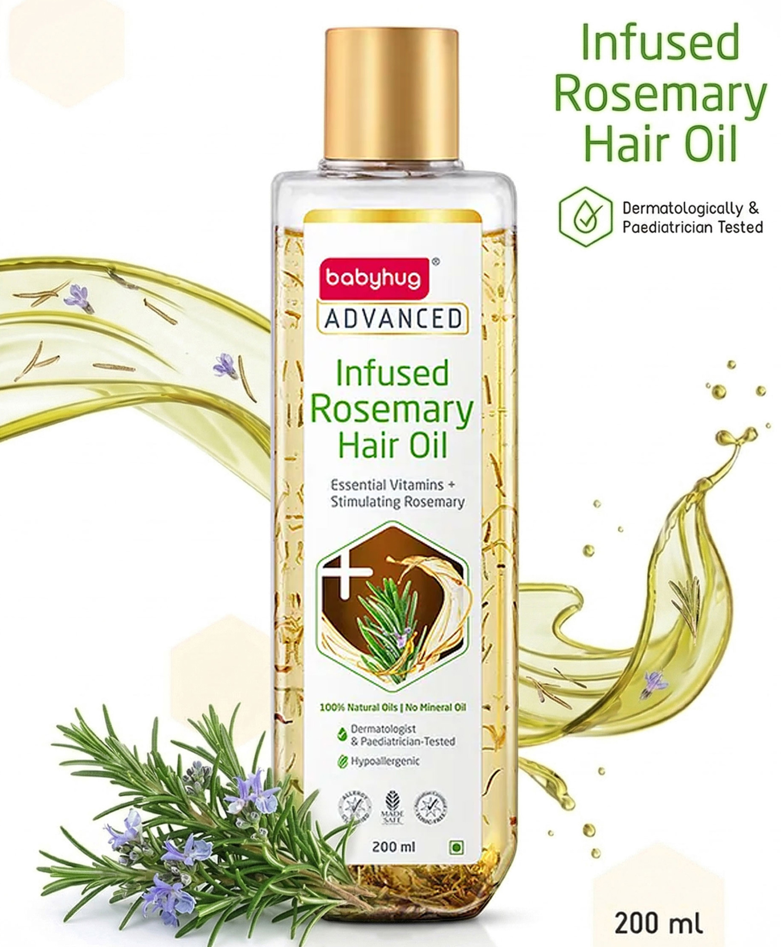 Babyhug Advanced Infused Rosemary Hair Oil - 200 ml-picture-25