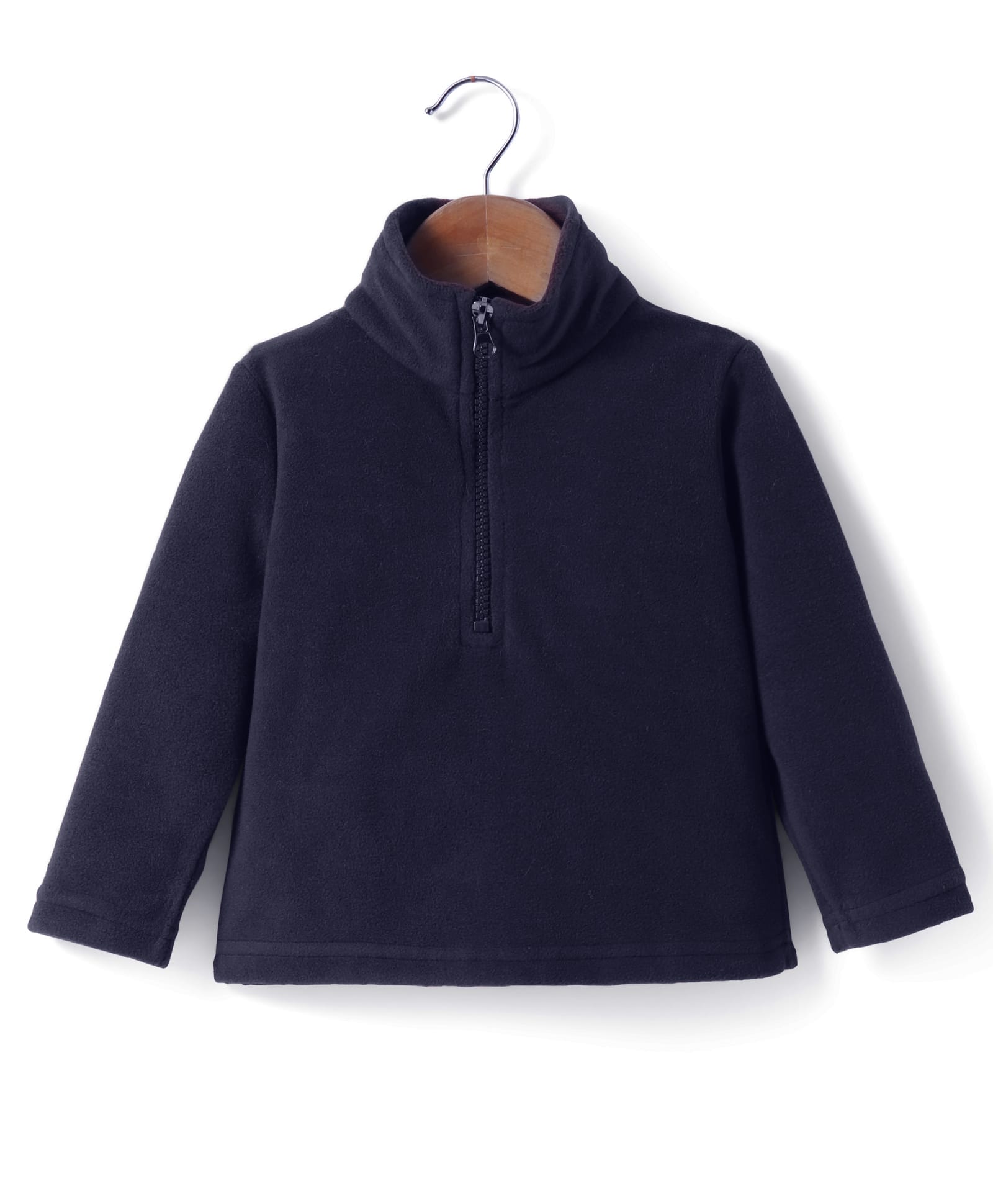 Kanvin Fleece Woven Full Sleeves Solid Colour Sweatshirt - Navy Blue-picture-15