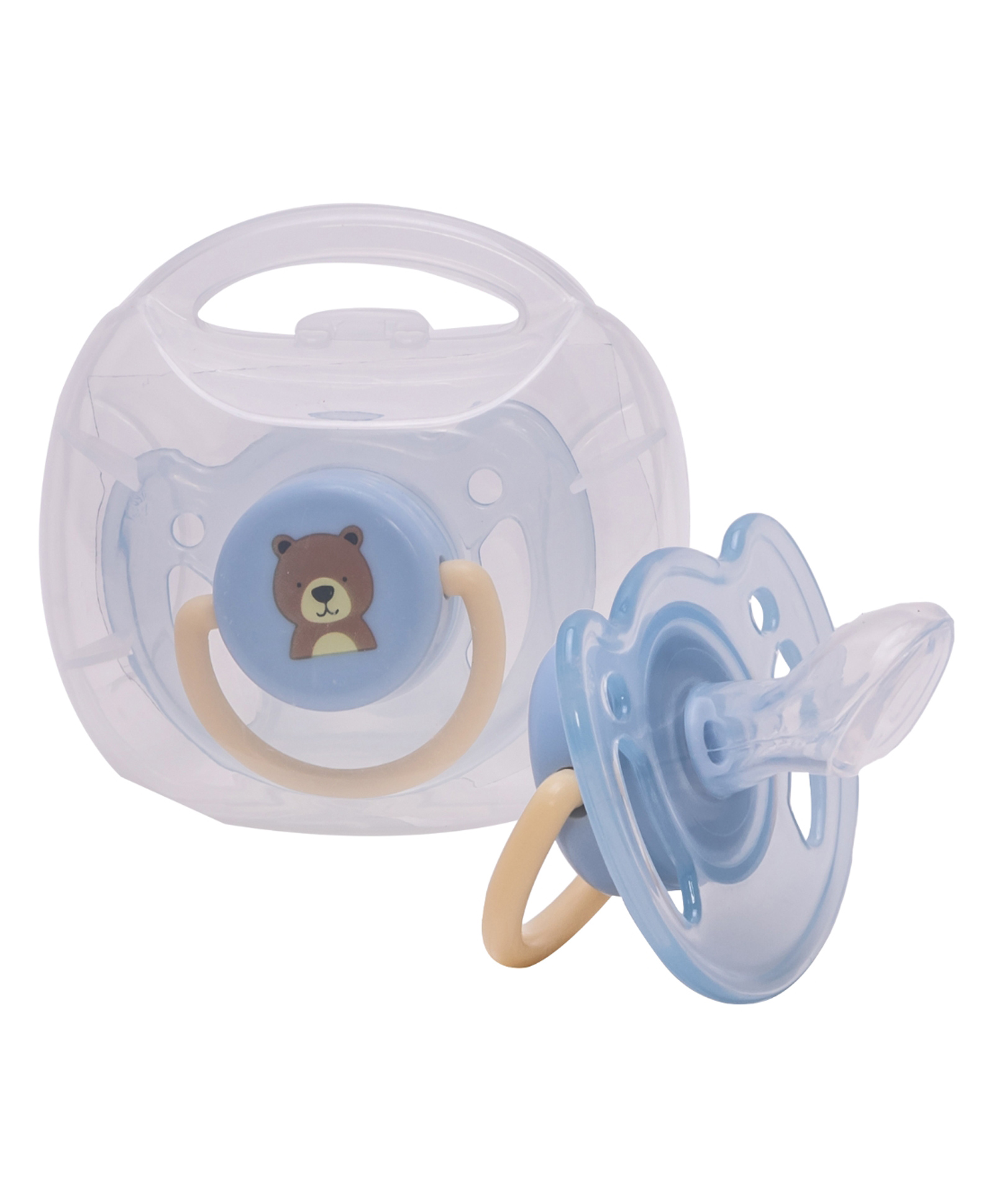 Adore Vento Snr - The Orthodontic Vented Pacifier with Multipurpose Storage Case-Blue-image-44