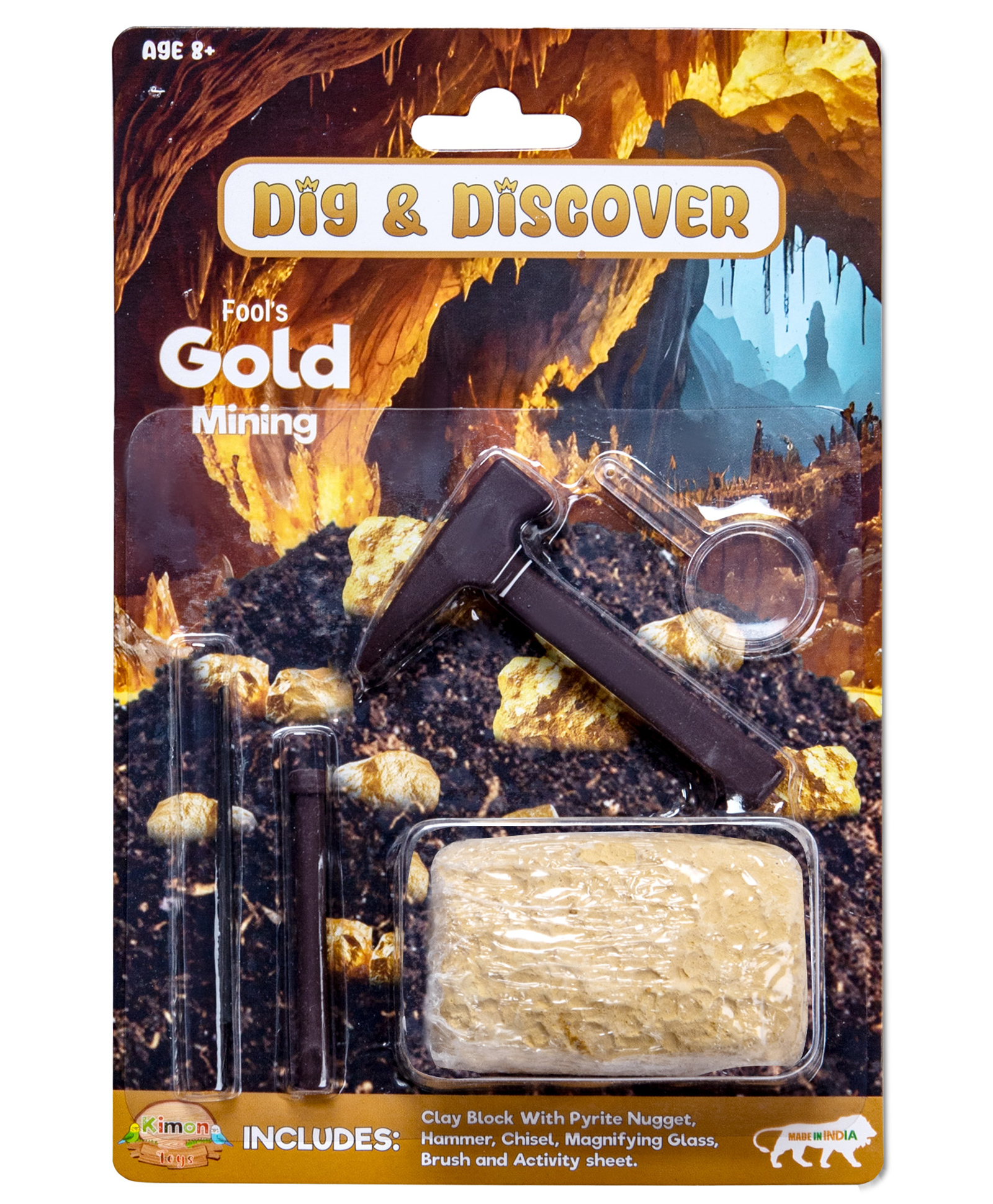 Kimon Toys - Dig & Discover -Fool's Gold Excavation Kit-picture-24