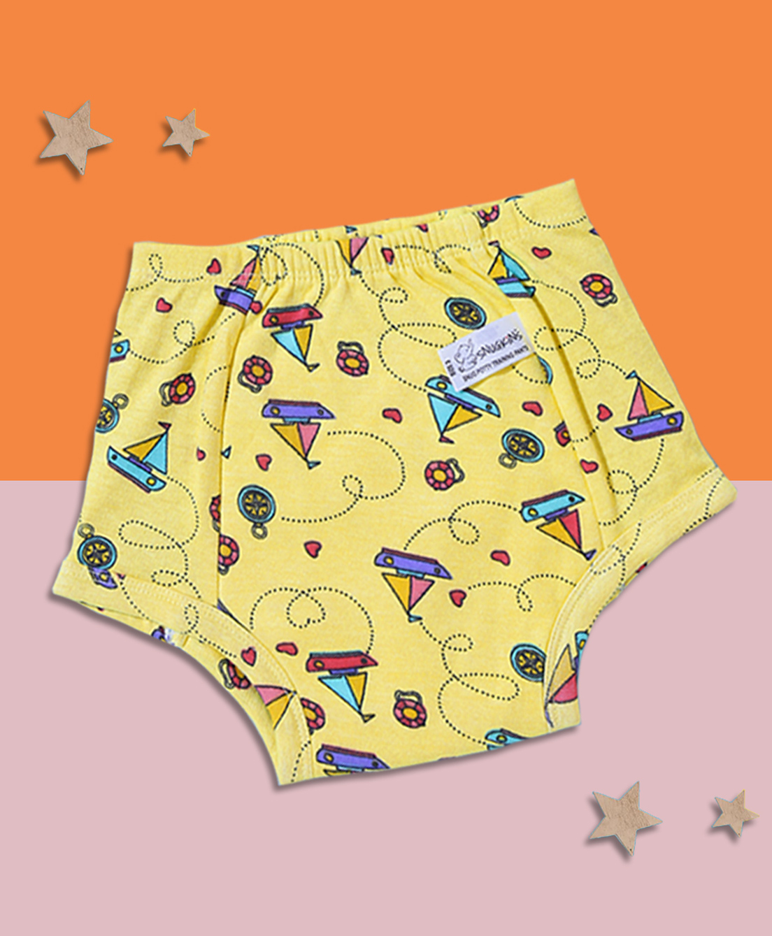Snugkins Reusable Potty Training Pants/Underwear for Babies Pack of 1 Large - Multi-picture-15