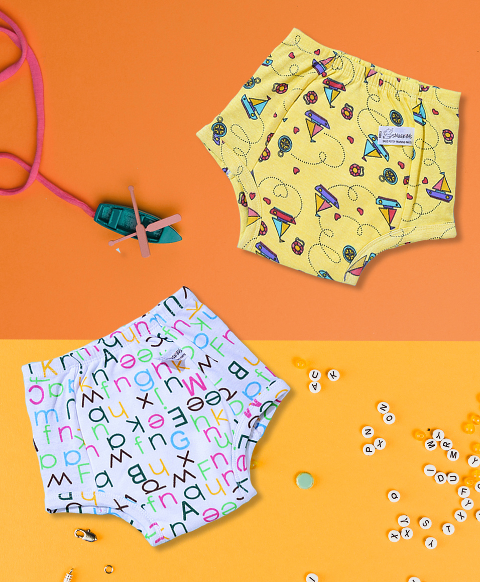 Snugkins Reusable Potty Training Pants/Underwear for Babies Pack of 2 , Extra Small - Multi-picture-10