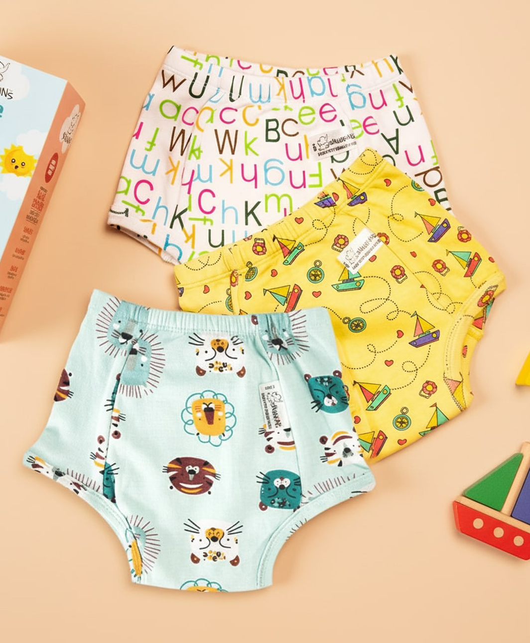 Snugkins Potty Training Pants for Kids. (Size 3, Fits 3-4 Years) - Pack 3-picture-29