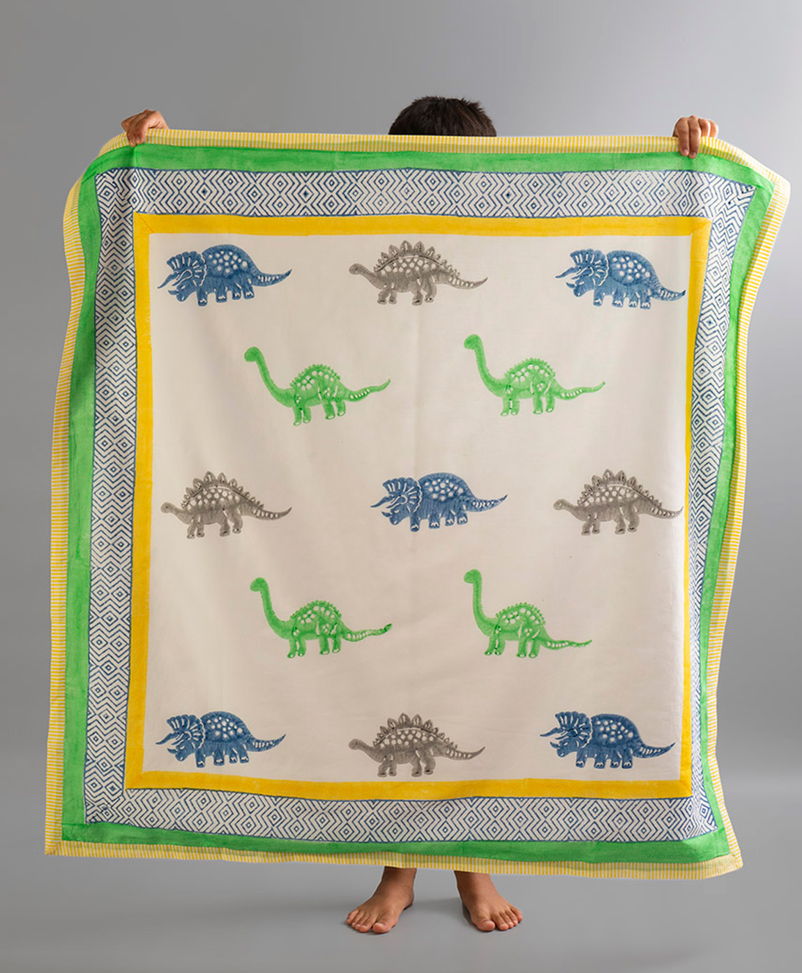 Gudgoodie 3 Layered Luxury Cotton Muslin Dohar for Baby & Toddler - Dinosaur Pals-image-24