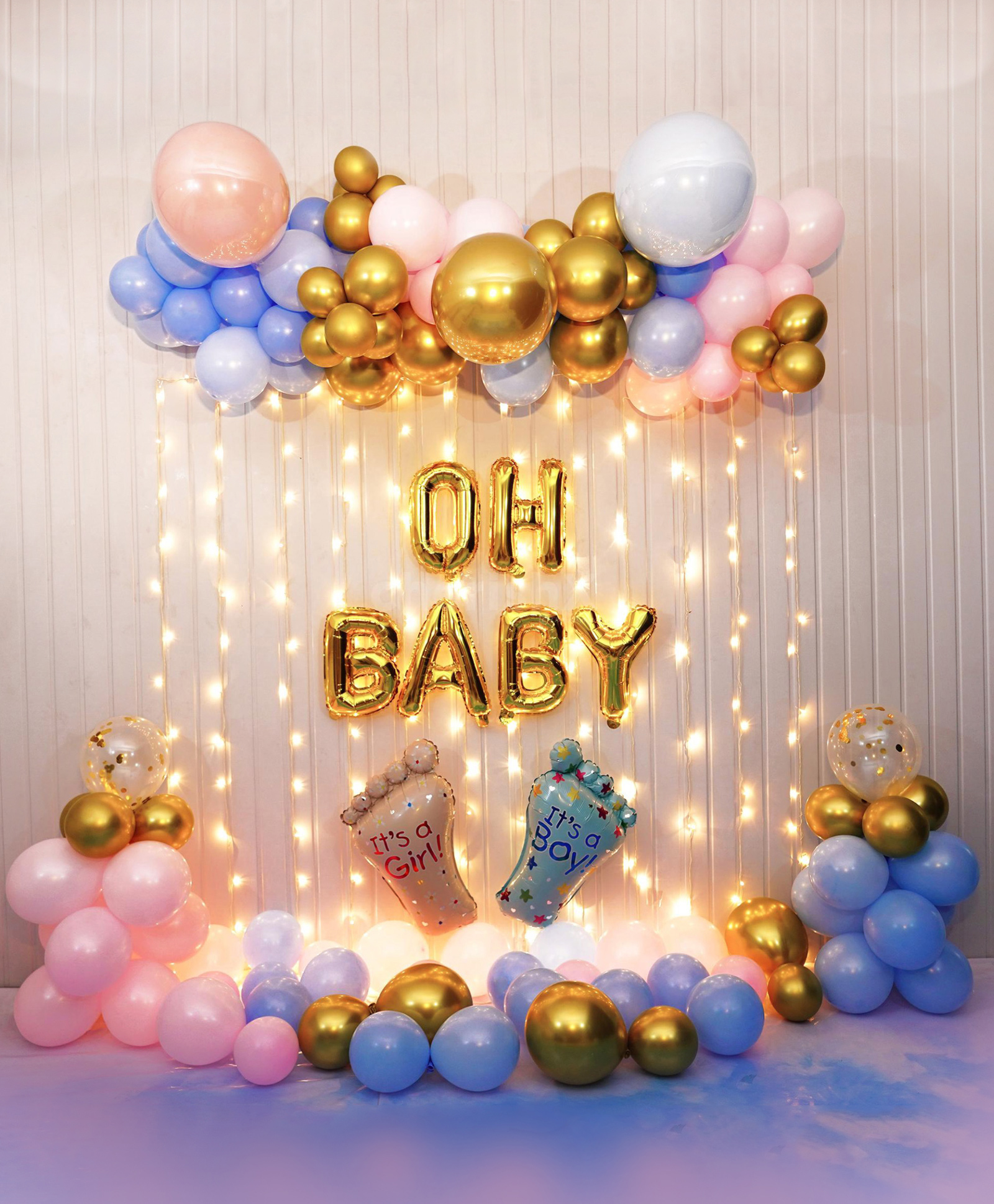 Baby Shower Premium Colorful Decoration DIY Kit- 83 Pieces