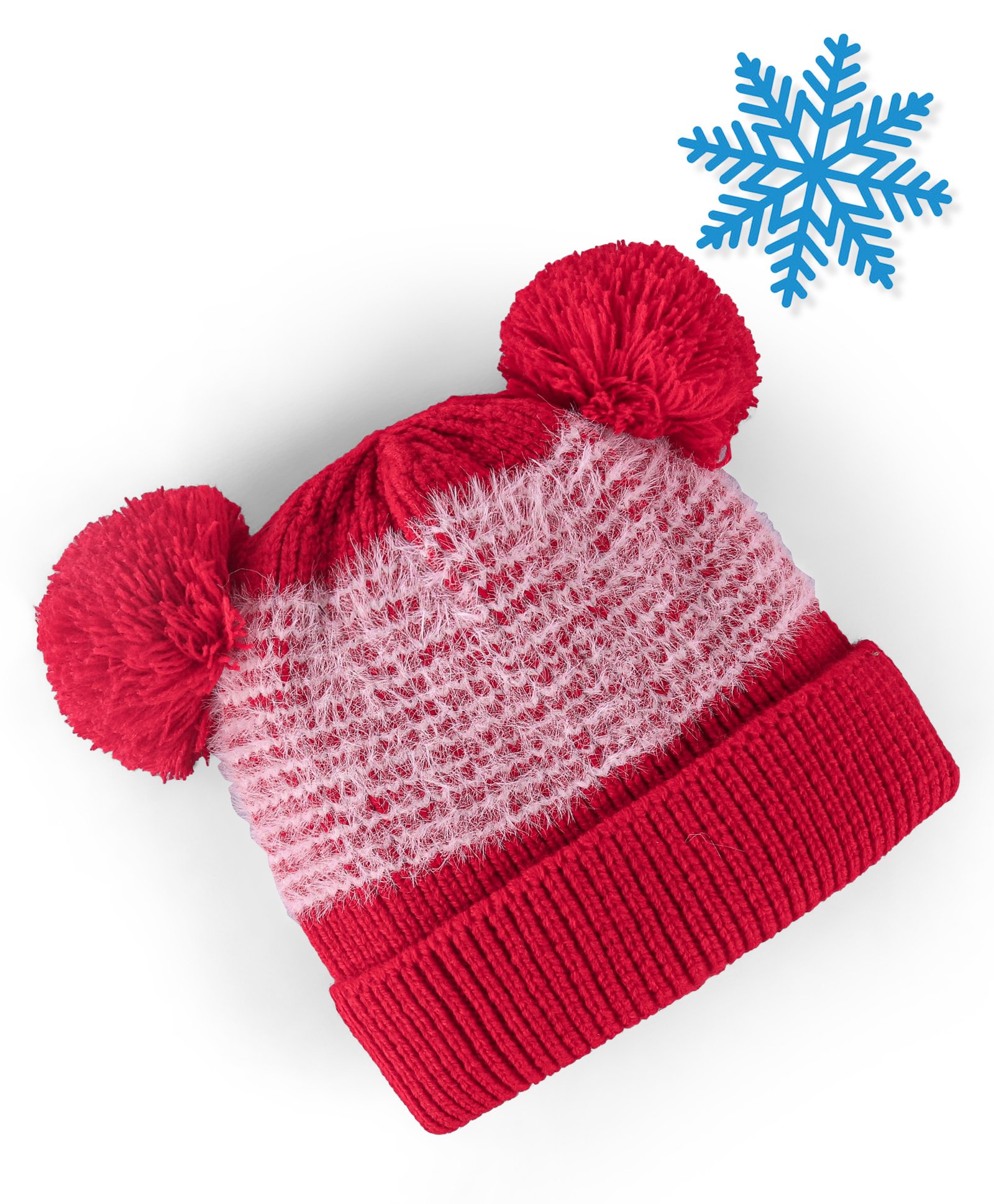 Babyhug Knitted Woollen Cap with Pom Pom Detailing - Red-image-16