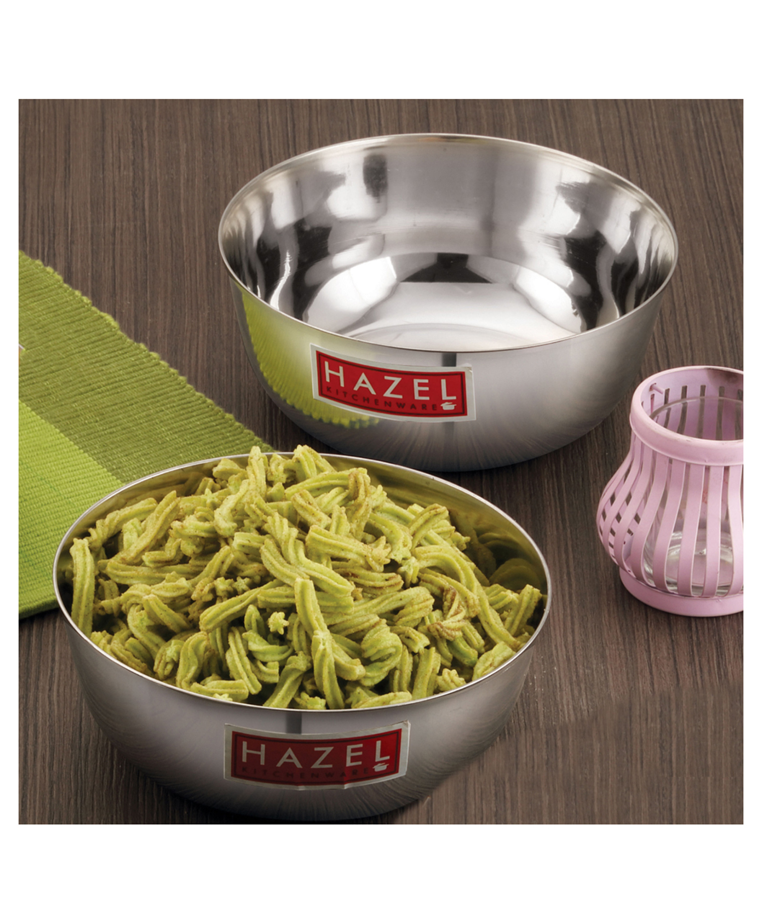 HAZEL Steel Bowl Set of 2 |Stainless Steel Serving Bowl Set | Steel Bowls For Soup, Salad, Ramen, Cereal | Steel Vati Set Of 2-picture-15