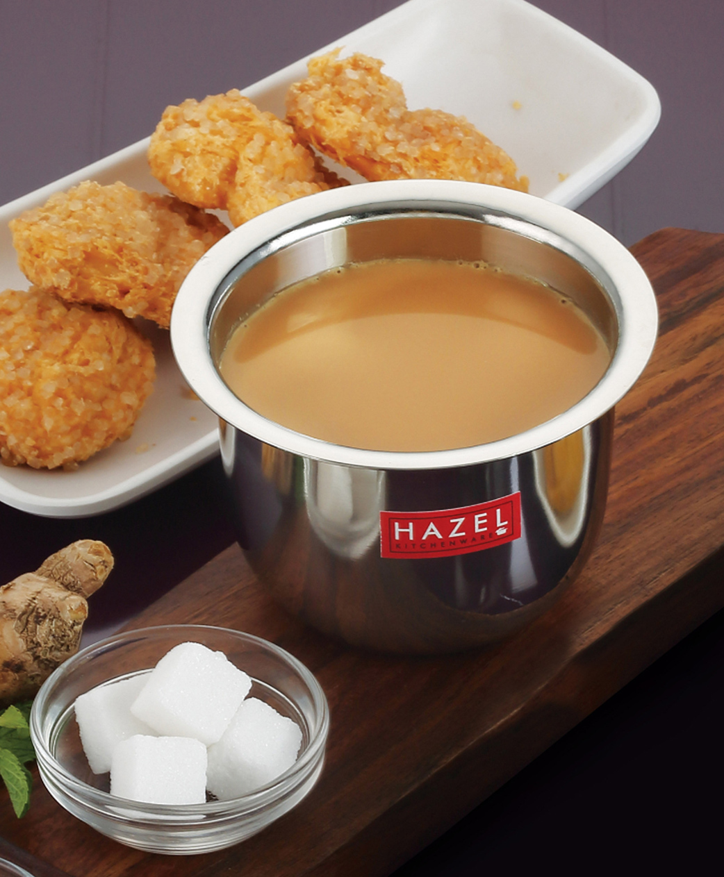 HAZEL Stainless Steel Tea Glasses Mini Traditional Design Coffee Milk Serving Glass Patra Pela, 9.3 cm, 200 ml, Silver-picture-26