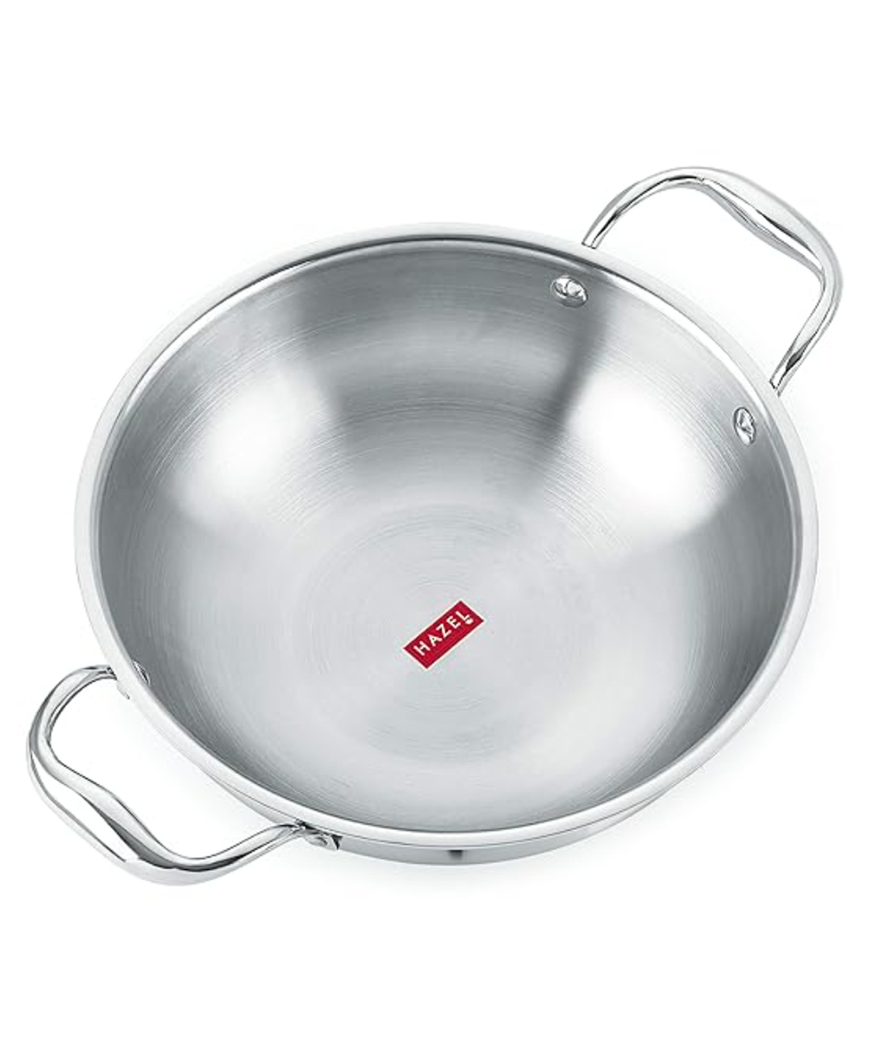HAZEL Triply Stainless Steel Induction Bottom Kadhai, 2 Litre, 22.5 cm-picture-11