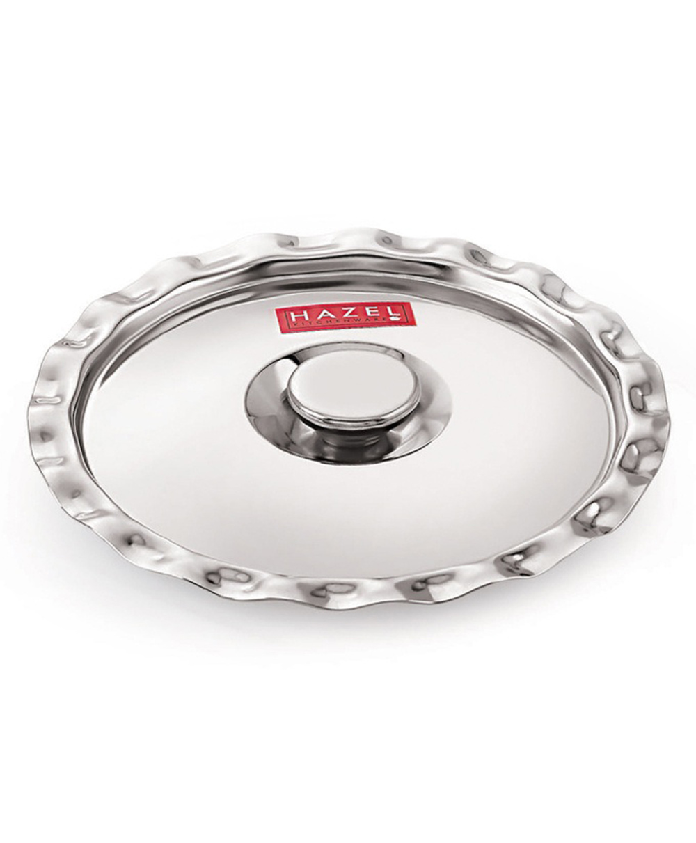 HAZEL Stainless Steel Utensil Cover Lid, 13.5 cm, Silver-picture-0